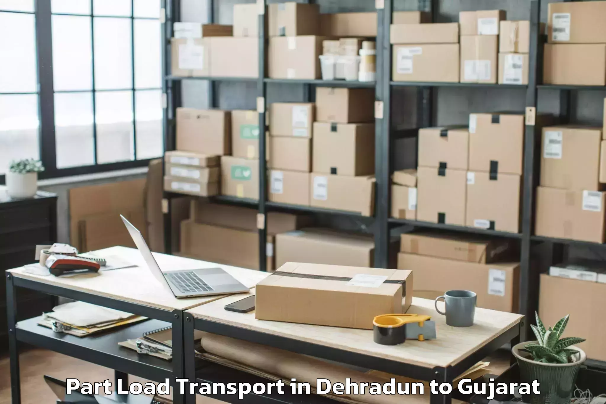 Trusted Dehradun to Sarangpur Part Load Transport